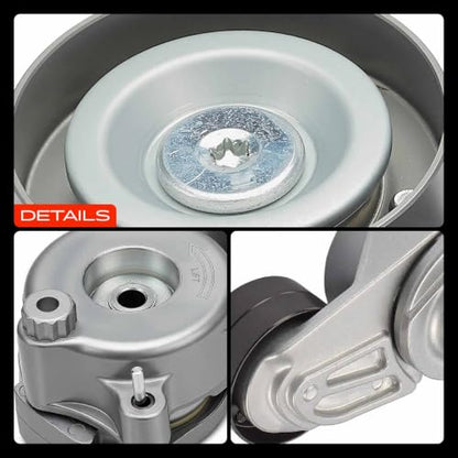 A-Premium Belt Tensioner Assembly with Pulley Compatible with Mercedes-Benz - color: 39081 Grand Cherokee 2007-2009 (3.0L) WK