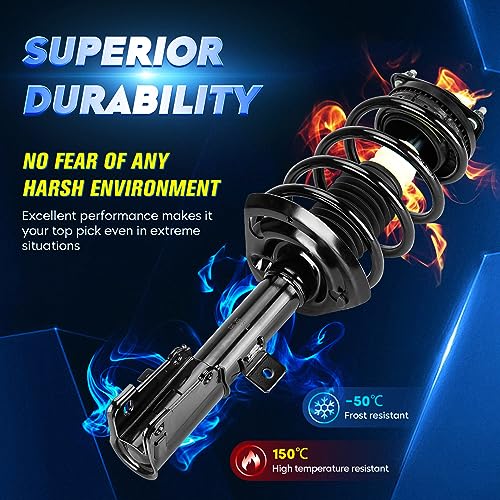 Front Strut Assembly & Sway Bar Links for Chrysler 200 2011-2014, for 2008-2014 Dodge Avenger, 07-10 Sebring (Sedan), Shock Absorber Replace 271131 271130 4PCS