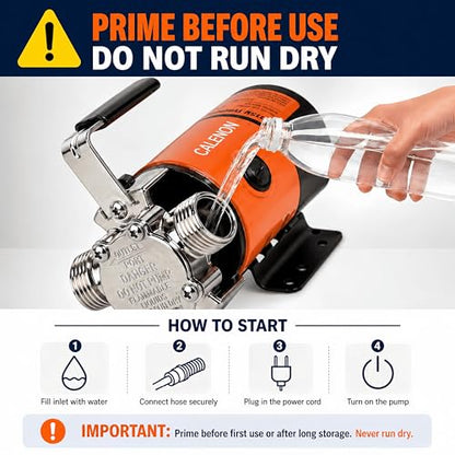 115V Water Transfer Pump, 330 GPH Electric Pump with On/Off Switch - style: 115V – With Switch
