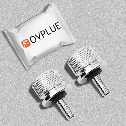 FOVPLUE Quick-Release Fender Seat Hardware Kit for Harley FLT Touring - color: CHROME BOLTS