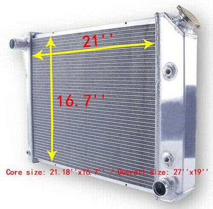 3 Row Aluminum Radiator for 1995-1999 Che vy Silverado Suburban 6.0 - size: 42