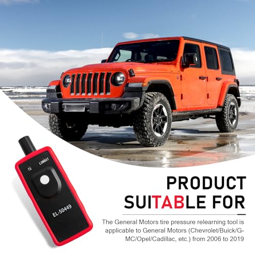 EL-50449 TPMS Relearn Reset Tool, Tire Pressure Sensor Monitoring and Activation Tool, Universal for Most Cars, Trucks, SUVs (Black)