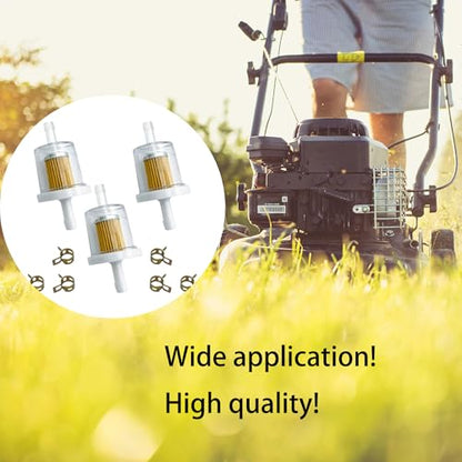 Strongthium 3x 691035 1/4" Inline Fuel Gas Filter - size: 3pcs