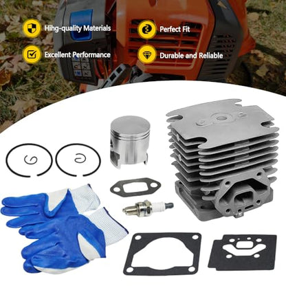 NAJING 502848701 Cyl Piston Kit for Husqvarna 150BF 150BT 350BF BB2250 44mm