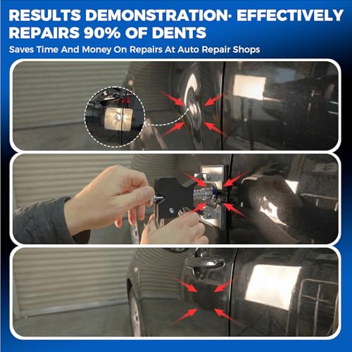 DISEN 155Pcs Paintless Dent Removal Tool Kit Bridge Puller T-Slide Hammer - size: 155 PCS