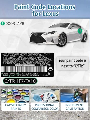 1H9 Nebula Gray Pearl Touch Up Paint for Lexus - color: Nebula Gray Pearl(1H9) for CT/ES/GS/GX/HS/IS/LS/LX/NX/RC/RC F/RX/UX, style: For lexus