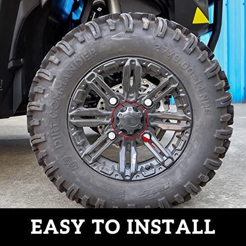 SAUTVS Wheel Hub Caps for Polaris Ranger XP 1000/RZR 14" Center Covers 4PCS