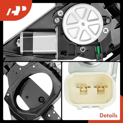 A-Premium Front Passenger Side Power Window Regulator with Motor and Panel - style: Front Passenger