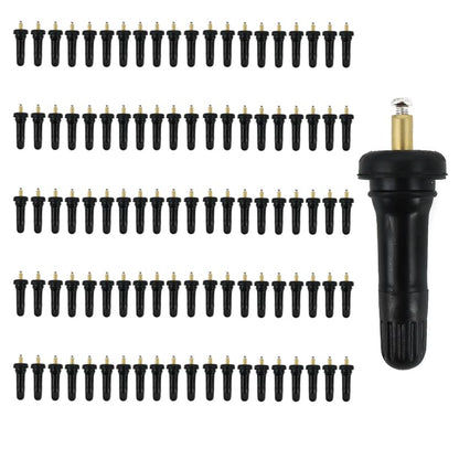100pcs TPMS Tire Pressure Sensor Valve Stem 17-20008 Compatible with Ford Chevrolet Dodge Chrysle Buick Ram Cadillac Pontiac Subaru Lincoln