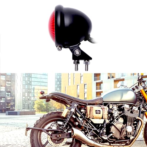 Rich Choices Motorcycle Tail light Brake Lights Running Driving Lamp Taillights for Cafe Racer Chopper Bobber - color: Red