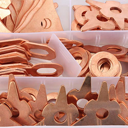 Dent Pulling Rings, 110pcs Dent Pulling Puller Rings Triangle OT Round for Car Body Welding Repair Tool Set Weld kit Dent Puller Rings