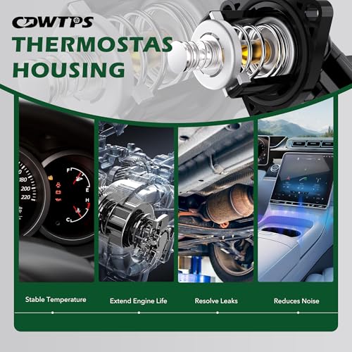 CDWTPS Engine Coolant Thermostat Housing Assembly fit for Chevrolet&GMC - size: 902-2090
