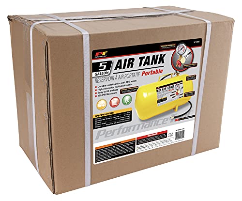 Performance Tool W10005 5-Gallon Portable Horizontal Air Tank - style: Portable Air Tank (5-Gal)