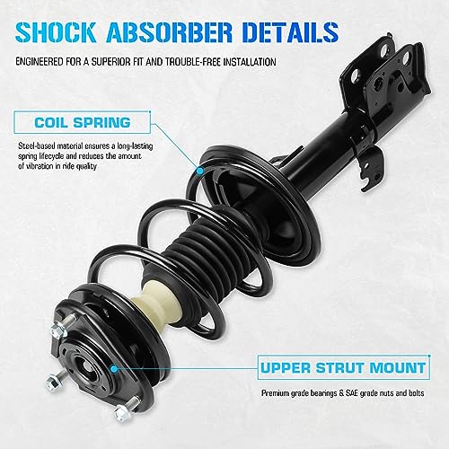 ILONPA Front Quick Struts Shocks for 2009-2013 Toyota Corolla (Only 1.8L)