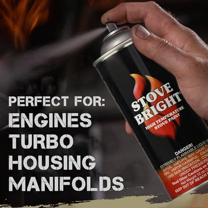 Stove Bright High Temp Spray Paint, Almond 8117, 12 Oz, Satin Finish