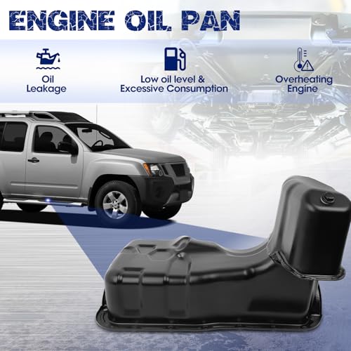 Transmission Oil Pan with Drain Plug, Fit for Chrysler 300 2012-2016, Fit for Jeep Wrangler JK 2012-2018, 3.6L, OE 111104S100 - size: 111104S100