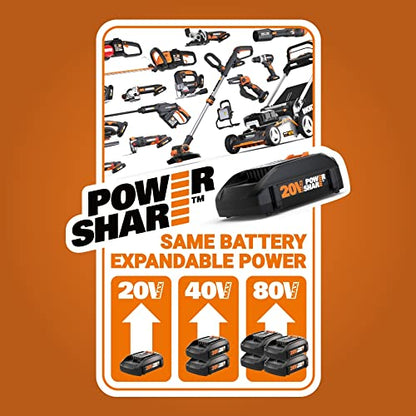 WORX Cordless Impact Wrench 20V 1/2" Brushless, WX272L - style: 20V Cordless Brushless Impact Wrench(Battery Pack & Charger)