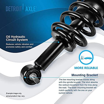 Detroit Axle - 14pc Front Suspension Kit 2007-2013 Chevy Silverado 1500 - size: 14CQS2501353/ Big strut kit