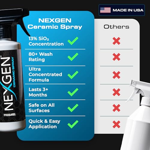 Nexgen - Ceramic Spray - Ceramic Coating for Cars - Better than Wax - 16 oz - size: 16 Ounce (Pack of 1)