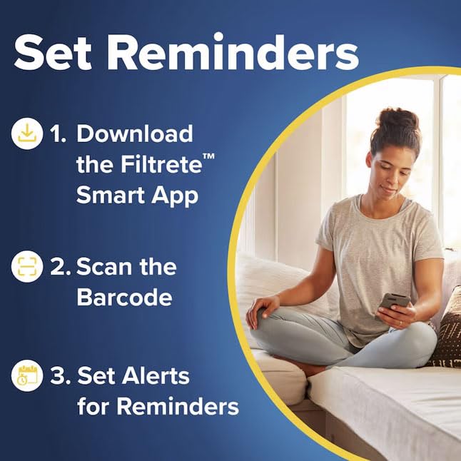 Filtrete 16x25x1 Air Filter, 3M MERV 1 HVAC Flat Furnace Filter Replacement, 6-Pack (Actual Size 15.98x25x0.98 in)