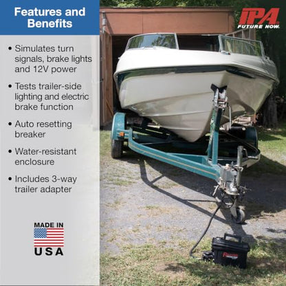 IPA® Light Ranger MUTT® 7-Way RV Style Trailer Tester Compatible w/Dewalt® 20V Batteries