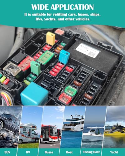 30A Low Profile Mini Fuse Kit– Automotive 30A ATM Manual Reset Circuit Breaker Fuses for Boat, RV, Car, Truck, DC 12V/32V 30 Amp Manual Resettable Blade Assortment Kit with Resettable Fuses - style: Manual-E79-30A