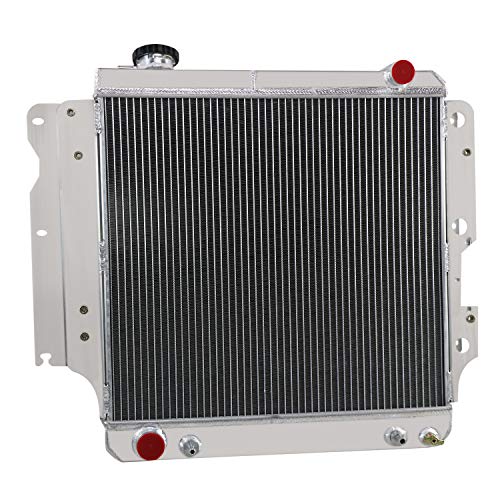 3 Row Radiator & Fan Shroud For Jeep Wrangler TJ YJ 1987-2006 - size: 3 Row Radiator/w Cap+Shroud Fan+Relay Kit
