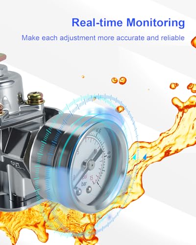 12-803 Adjustable Fuel Pressure Regulator Fit for Holley and Edelbrock