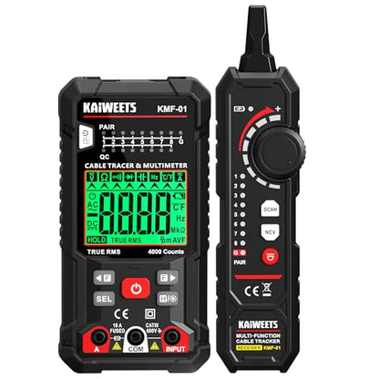 KAIWEETS Digital Multimeter Wire Tracer Kit with NCV Voltmeter for Home DIY