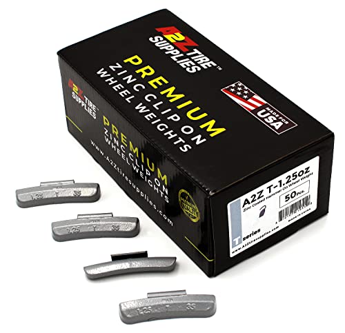 T Series Hammer on ZINC Wheel Weights Coated (1.25oz) Box of 50pcs - size: 1.25oz