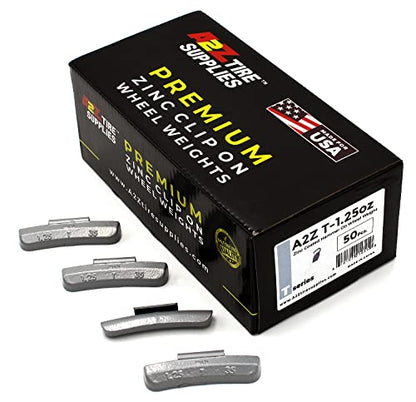 T Series Hammer on ZINC Wheel Weights Coated (1.25oz) Box of 50pcs - size: 1.25oz