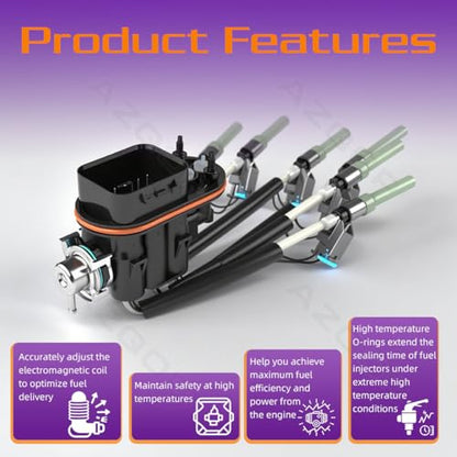 For Chevy Silverado/GMC Sierra 1500 1999-2013 4.3L, w/ 6 Cylinder Injectors - size: For Silverado/GMC Sierra 1500 4.3L (1999-2013)