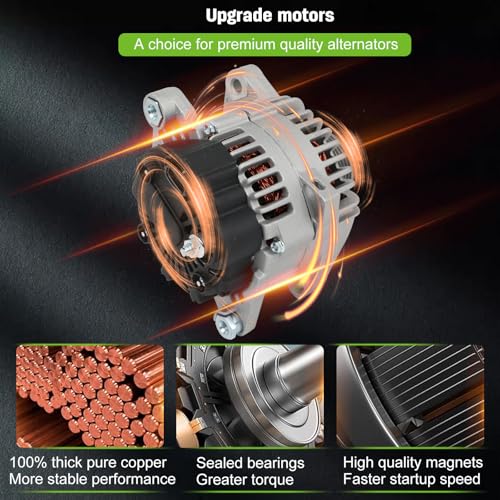 SCITOO 11189 Alternator 12V 110A fit for Hyundai for Sonata 2.4L 2006-2010 - size: Small, style: 11189N Alternator
