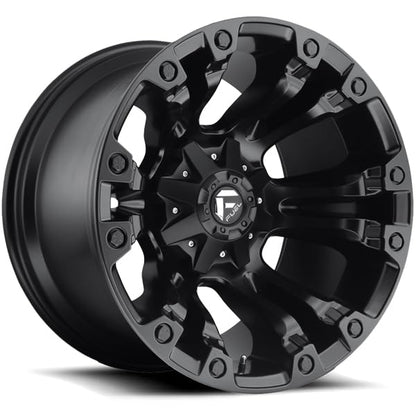 FUEL Vapor BD-Matte BLK Wheel with Painted (20 x 12. inches /5 x 139 mm, 1 mm Offset)