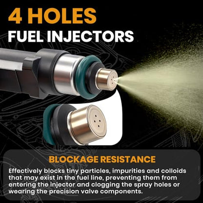 Fuel Injectors 0280158119 Compatible with Jeep Dodge Chrysler VW 3.3L 3.8L - size: 0280158119 6P
