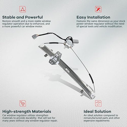 FINDAUTO Power Window Regulator fits for 2003-2004 For Honda Odyssey