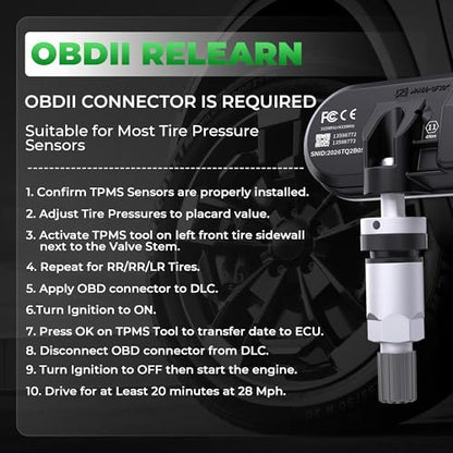 CDWTPS TPMS Sensor for GM,Pre-Programmed Upgrade Tire Pressure Sensor
