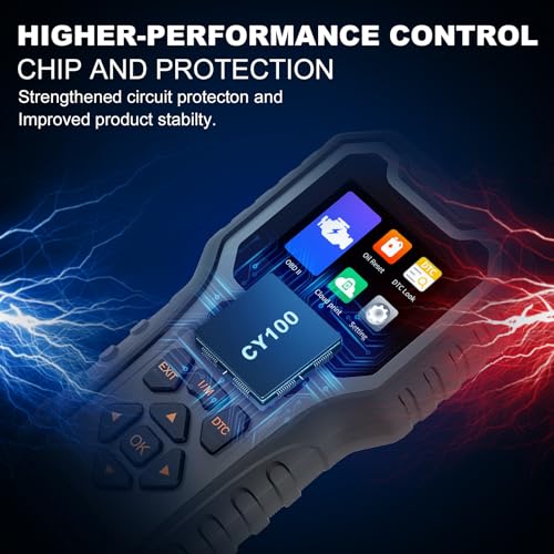 Car Code Reader OBD2 Scanner for Check Engine Light Oil Reset OBDII Scan Tool Diagnostic Tool Reset Fix Clear Fault Code Readers for Cars 1996+ - color: Black
