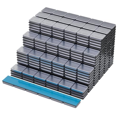 OTUAYAUTO 1/2oz 504pcs Wheel Weights Chrome Adhesive Stick-On 252oz/Box - size: 504 PCS