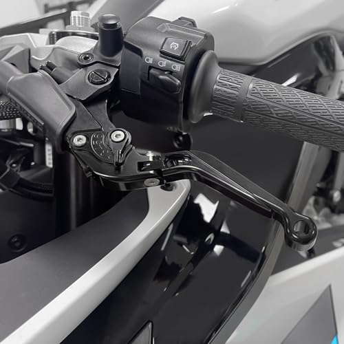 MFGZD for R1 Black Motorcycle Brake Clutch Levers Foldable Extendable Long - style: R1 Black