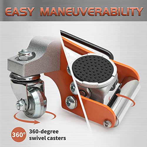 TONDA 2 Ton Low Profile Floor Jack, Aluminum Steel Car Jack, Orange - color: 2T Orange