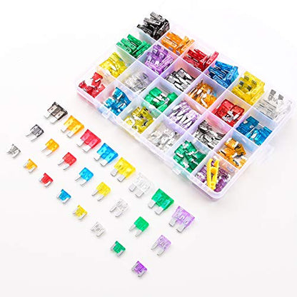 Nilight 272PCS Regular Mini and Low Profile Mini Blade Fuse Assortment Kit