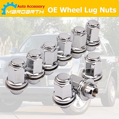 24PCS 12x1.5mm 1.85 Inch Length 13/16 Hex OEM Factory Mag Lug Nuts Chrome - color: Chrome, size: M12x1.5