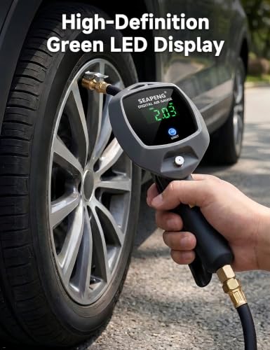 Digital Tire Inflator with Pressure Gauge, 230 PSI