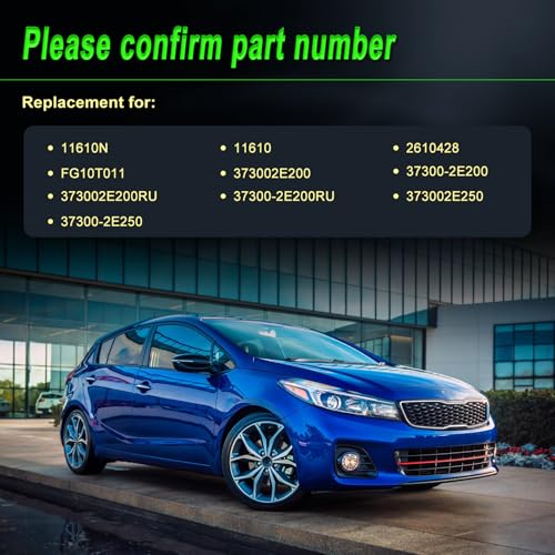 90A Alternator fit for 2011-2017 Elantra 2012-2013 Soul 1.8L 2.0L L4 - size: 2011-2017 Elantra