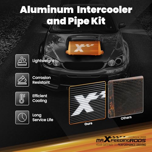 maXpeedingrods Front Mount Turbo Intercooler Kit with Intercooler Pipe for Nissan Skyline R32 GTST