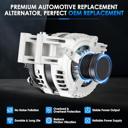 Car Alternator 11572 160A Fit for Jeep-Grand Cherokee 3.6L V6 - size: #11572N, 11572 Alternator