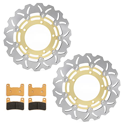 for Suzuki Hayabusa GSX1300R 2008-2012 Front Brake Disc Rotors Pads - color: Gold, size: Hayabusa GSX1300R 2008-2012