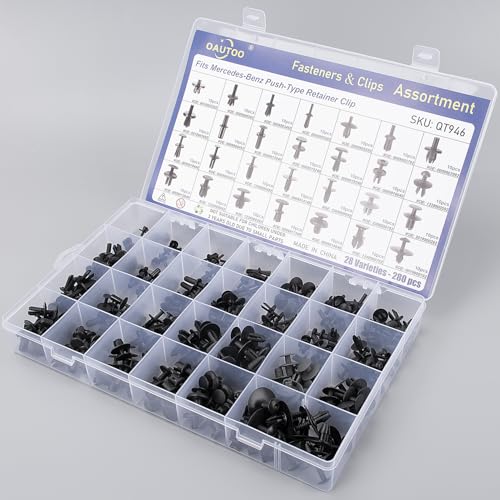 280pcs for Mercedes Benz Body Push-Type Retainer Bumper Cover Fender Liner Hood Insulation & Cowl Grille Retainer Trunk Trim & General Purpose Push-Type Clip