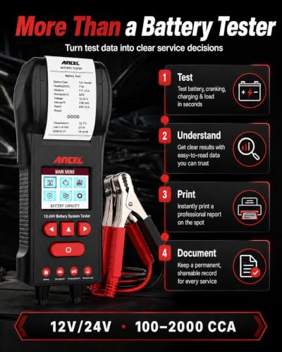 ANCEL BST600 Automotive Battery Tester & Analyzer with Printer - style: BST600